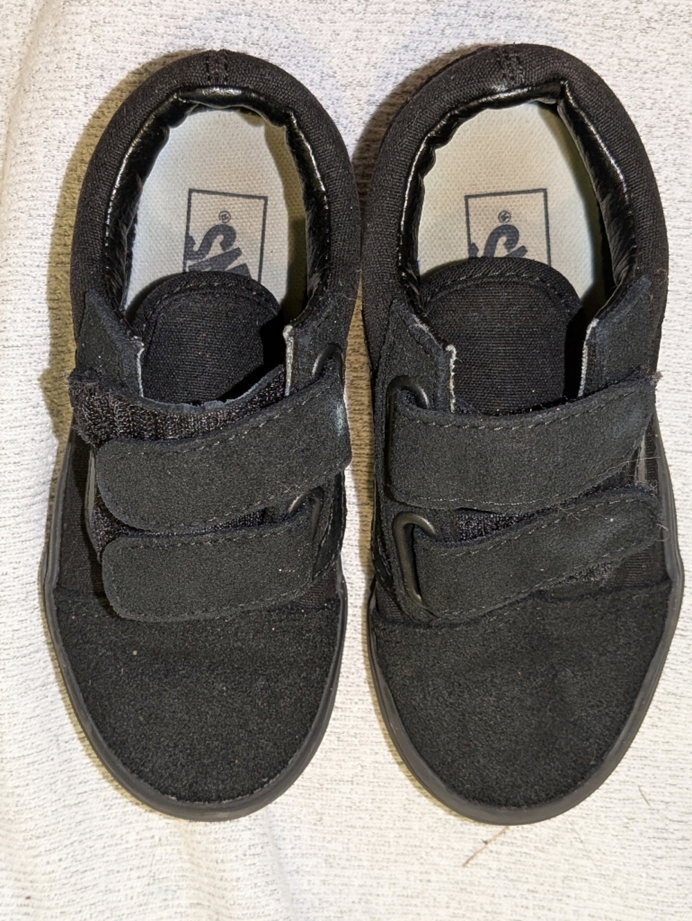 Vans Little Kids Old Skool V Shoe - Blackout - Picture 5 of 8